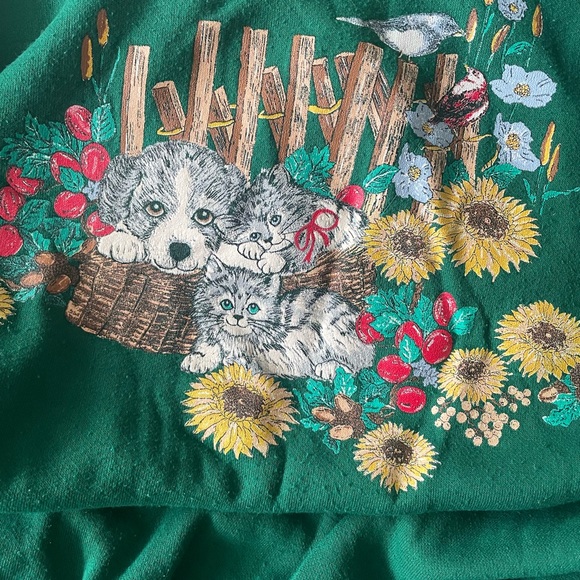 Graphic green sweater - Picture 4 of 9